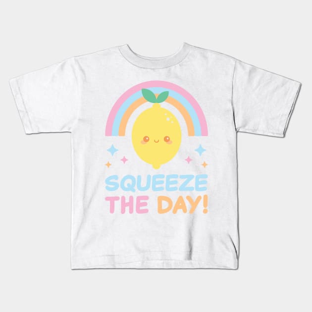 Squeeze The Day Kids T-Shirt by Meggie Nic